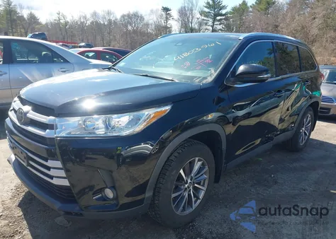 2019 Toyota Highlander Xle из США, поврежденный, VIN 5TDJZRFHXKS592342